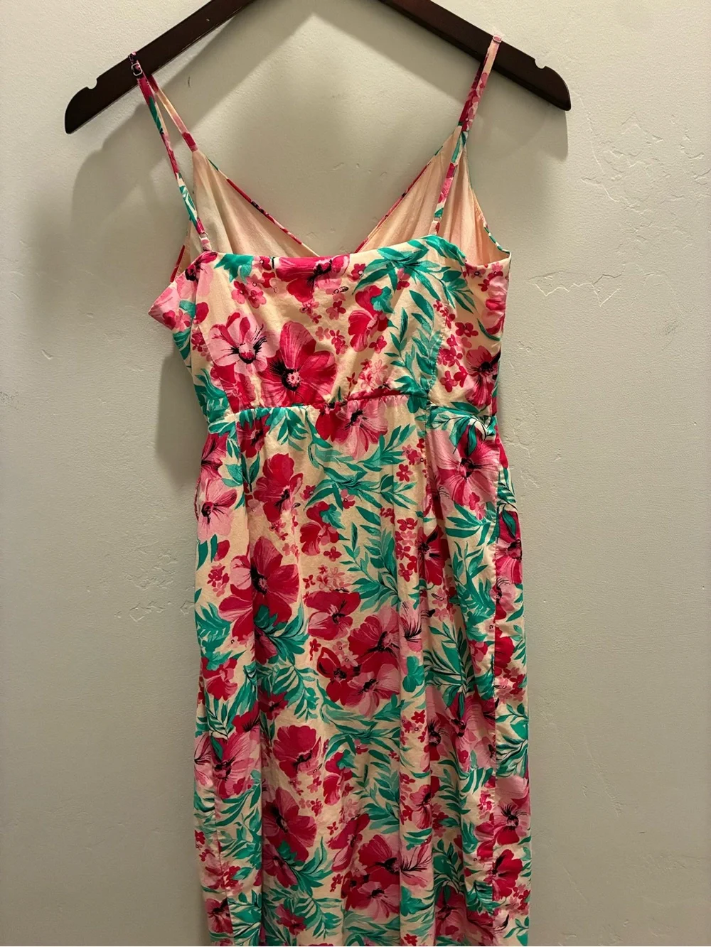 J.Crew Floral Wrap Sundress in Pink and Teal 100% cotton Size 2